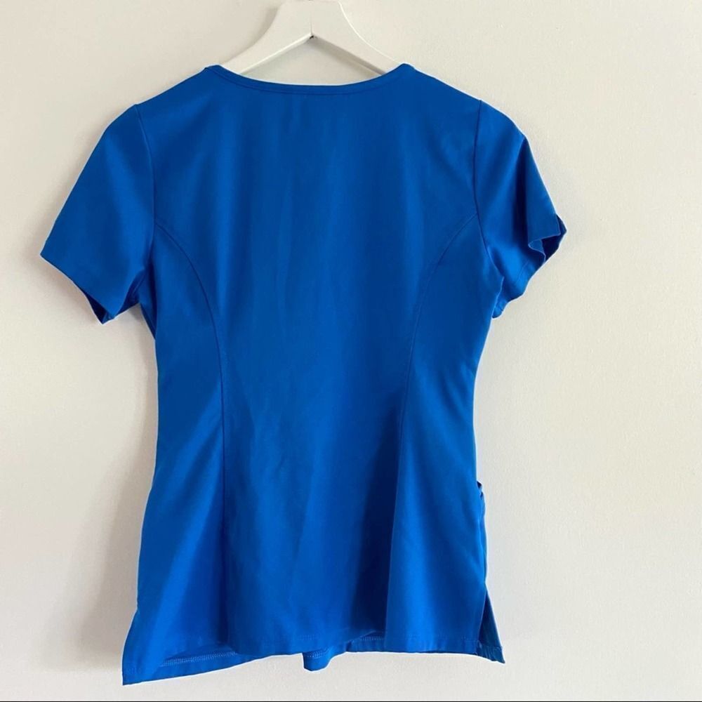 Healing Hands HH Works Blue Scrub Top Size XS - Picture 5 of 5